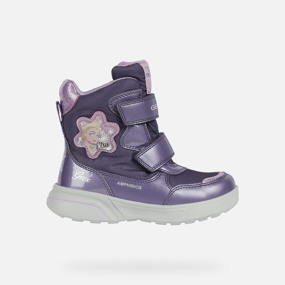 Botins Geox Menina Roxo - Sveggen Abx - WMABL7503